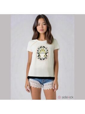 Studio Ghibli My Neighbor Totoro Pink Bow T-Shirt (Med)